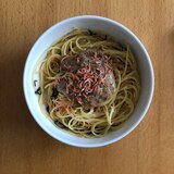 混ぜるだけ簡単♪納豆と干しエビのスパゲッティ